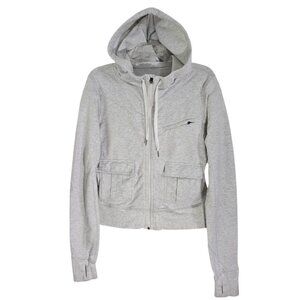 Lululemon Womens Heathered Gray Carry N Go Hoodie‎ Full Zip Long Sleeve Size M/L